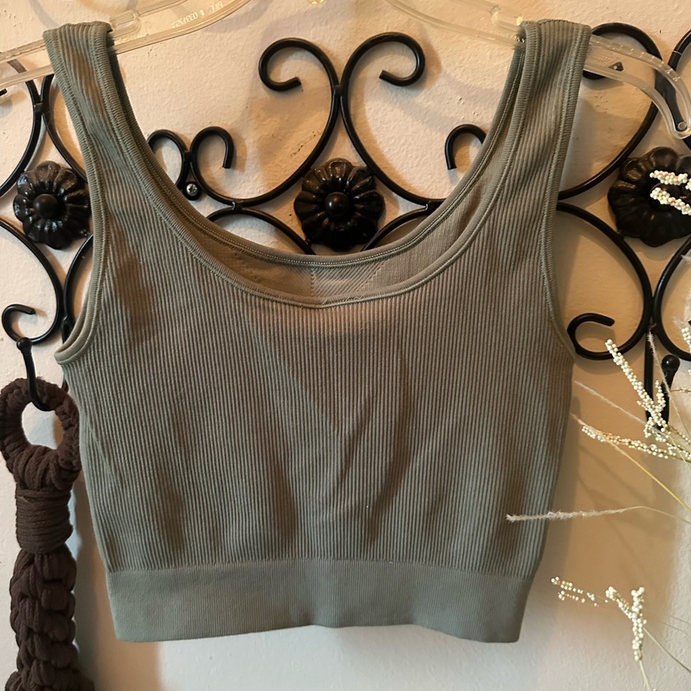 Adidas Sage Ribbed Activewear Bra/Top